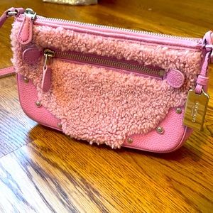 Authentic vintage coach cross body pink purse!